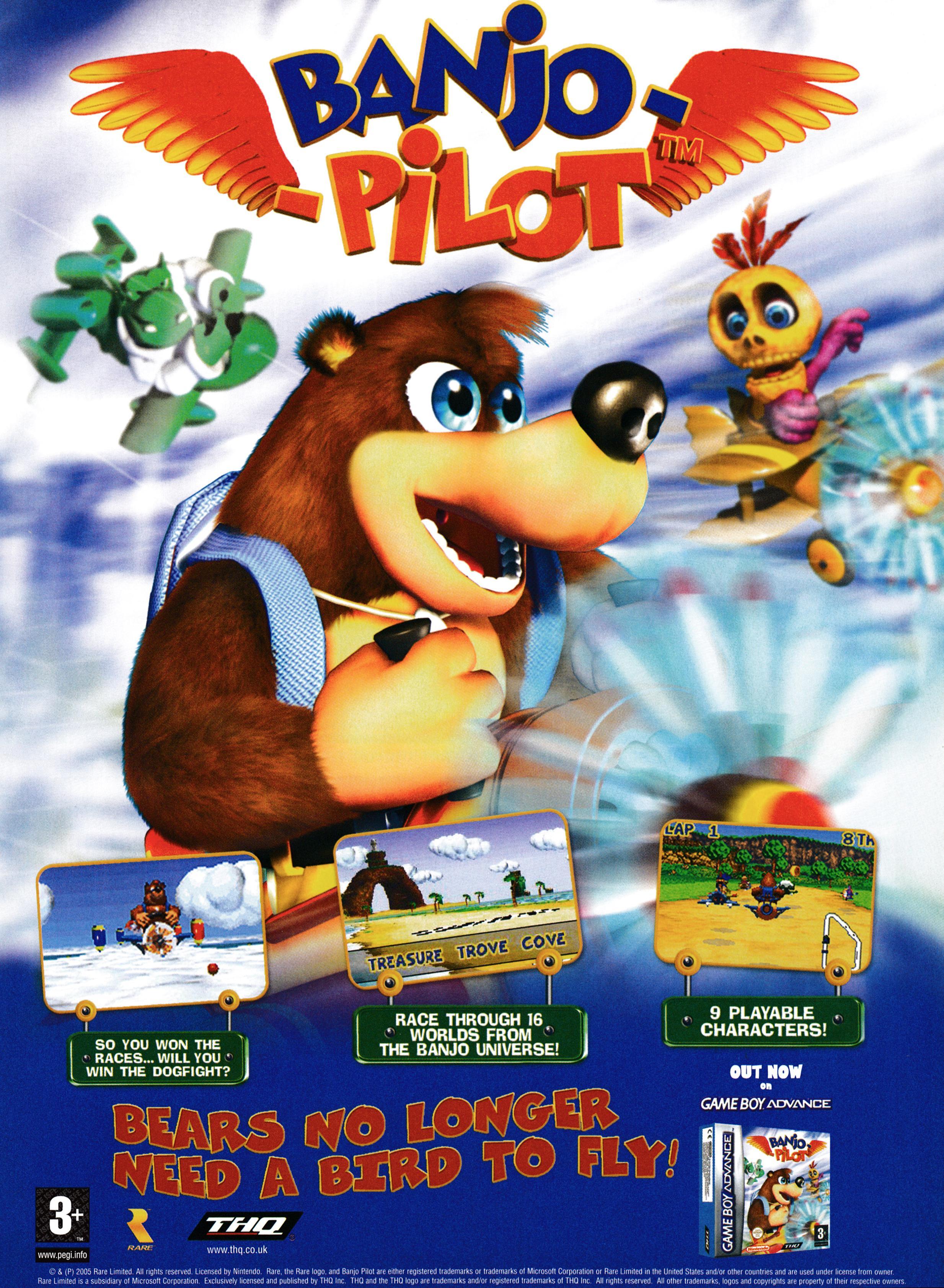 Advertisement for Banjo Pilot on Game Boy Advance from GamesMaster 157 - March 2005 (UK)
