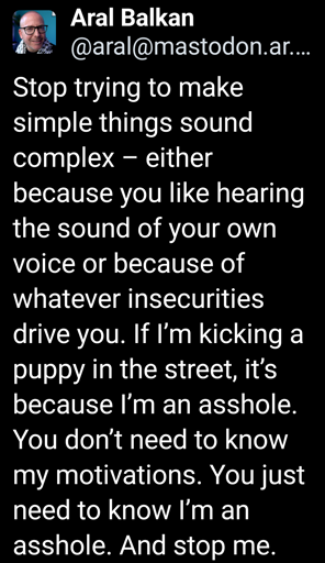 An Asshole Doesn’t Need a Backstory