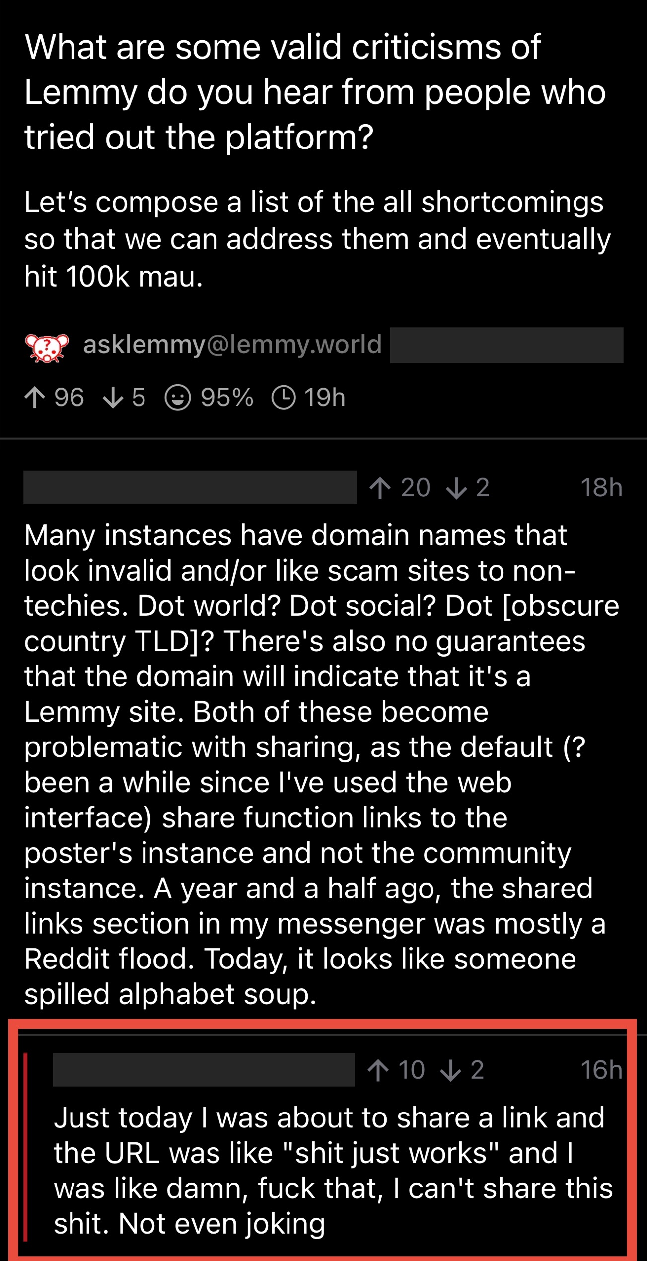 Lemmy comment thread on instance naming