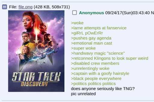Anon tries watching nu-Trek